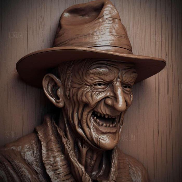 freddy krueger 2 stl model for CNC